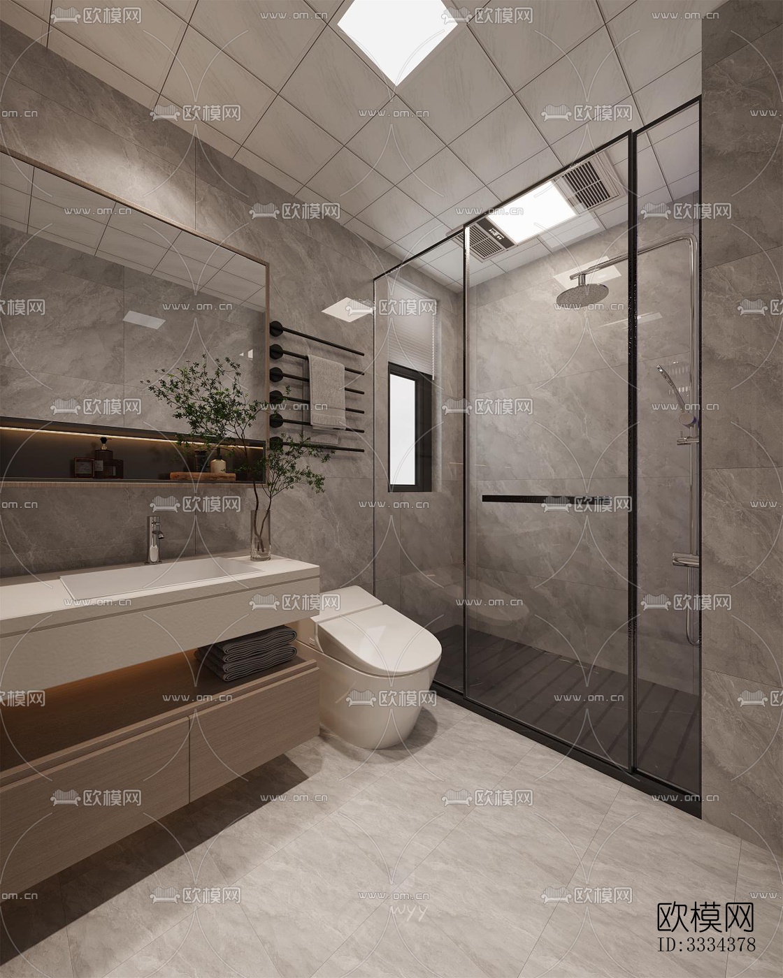 现代卧室效果图下载（渲染图2）