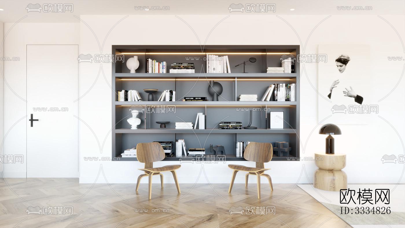 现代餐厅效果图下载（渲染图6）