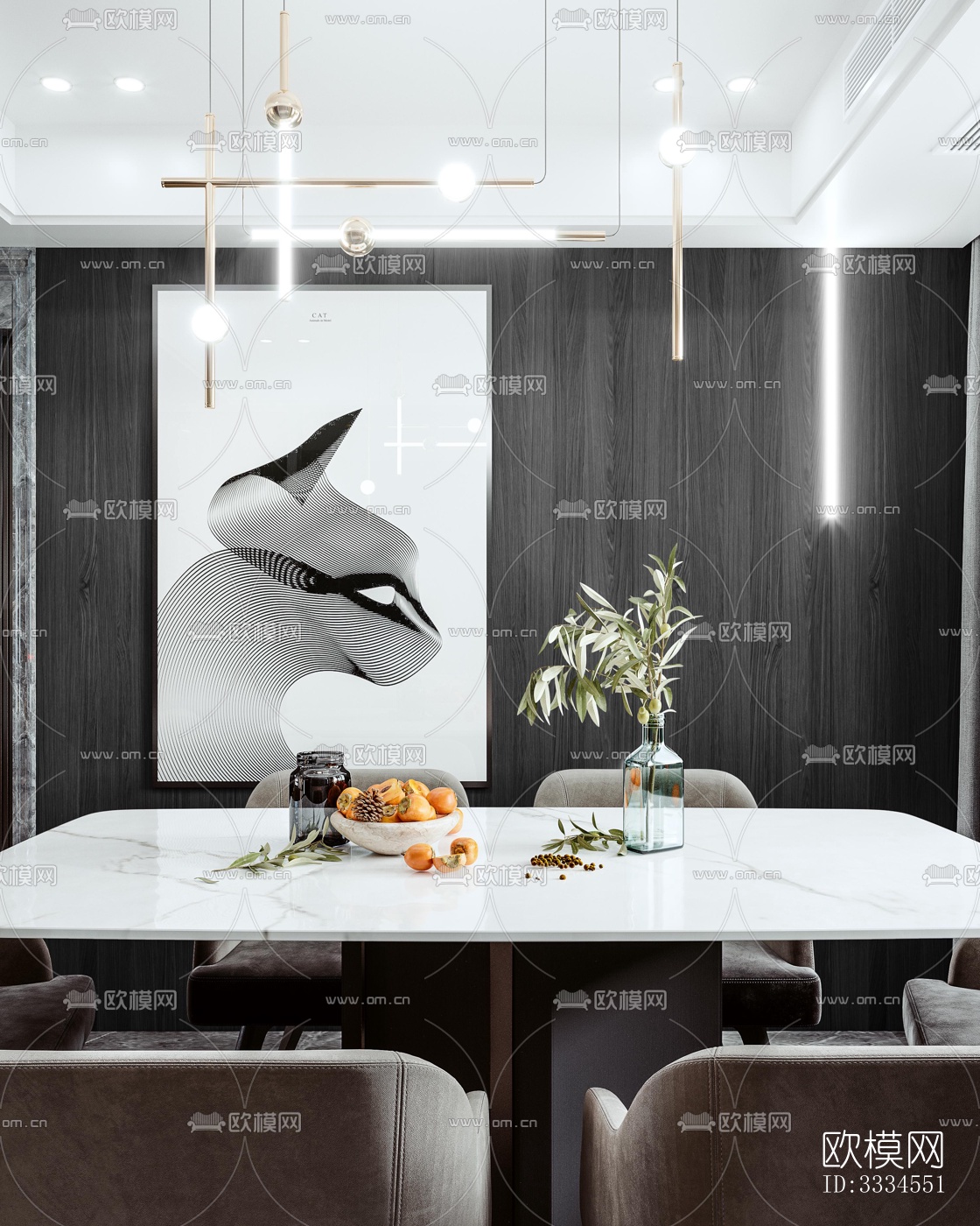 现代客厅效果图下载（渲染图2）