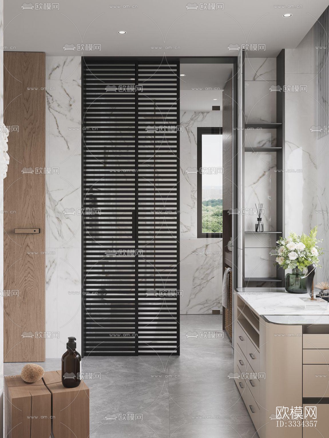 现代卧室效果图下载（渲染图6）