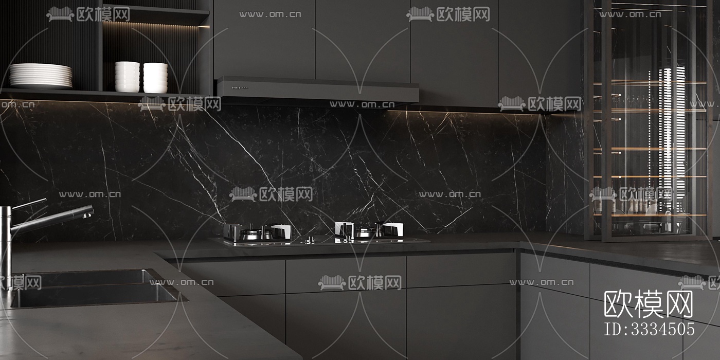 现代客厅效果图下载（渲染图4）