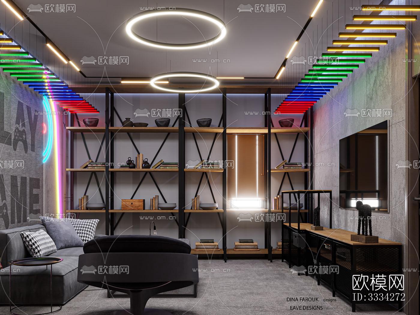 现代卧室效果图下载（渲染图7）