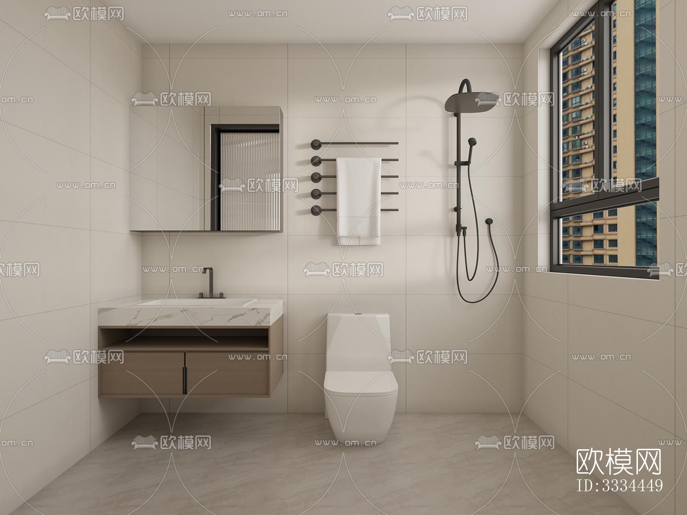 现代卧室效果图下载（渲染图5）