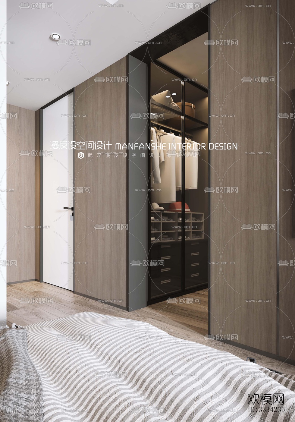 现代卧室效果图下载（渲染图6）