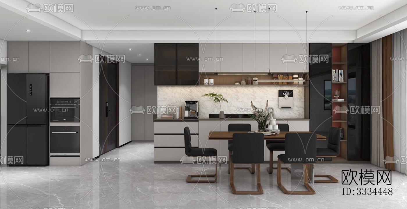 现代卧室效果图下载（渲染图4）