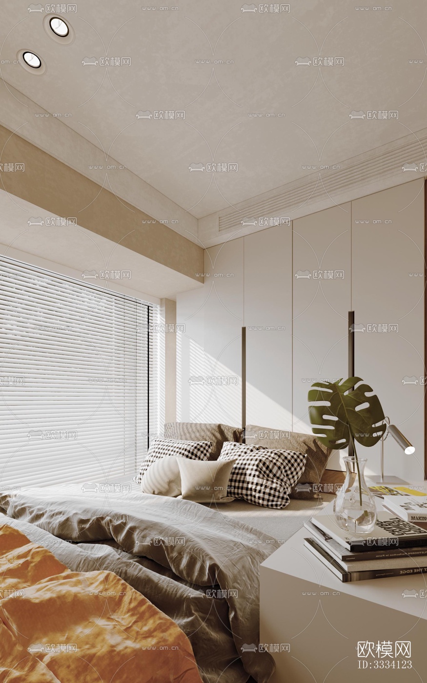 现代卧室效果图下载（渲染图3）