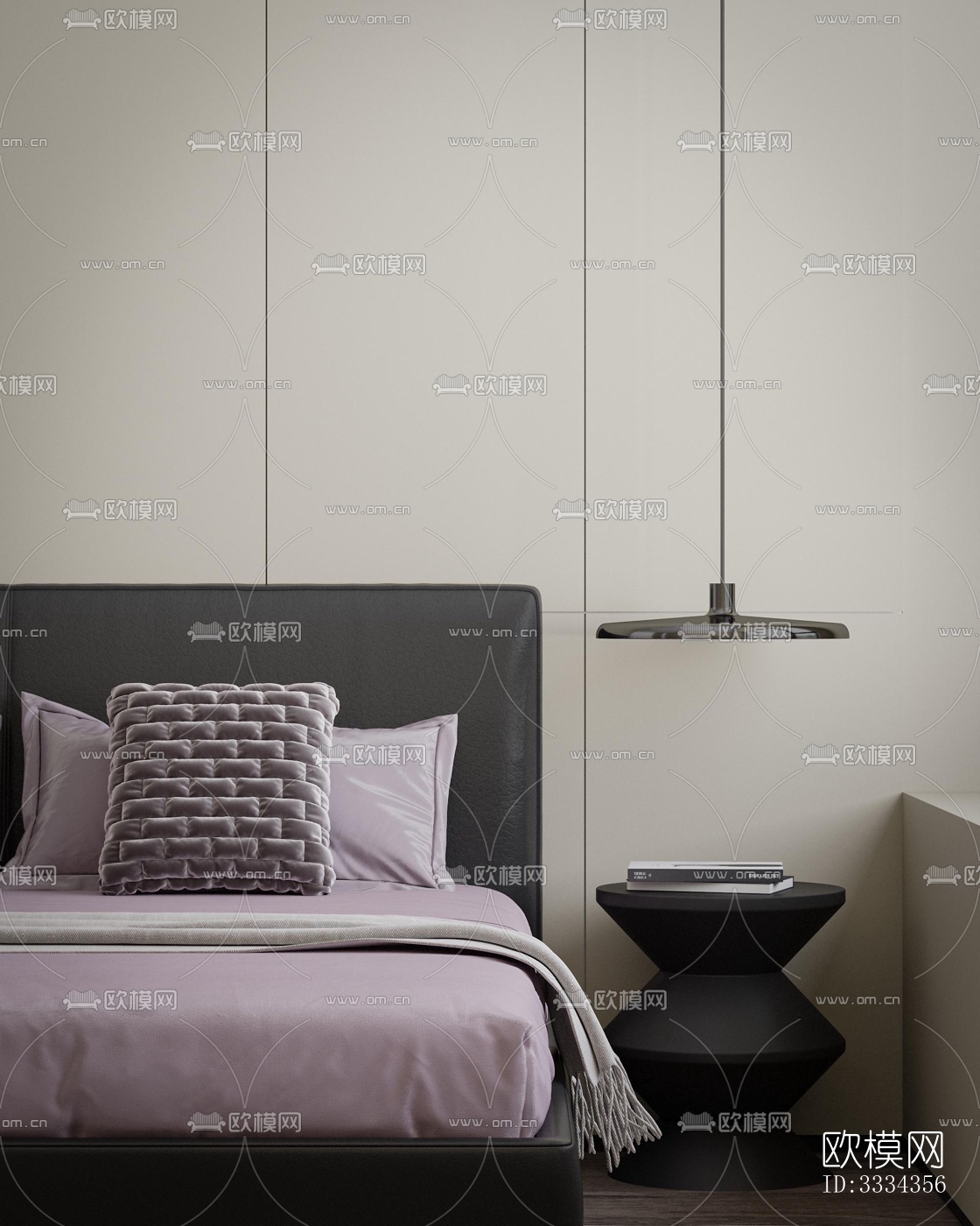 现代卧室效果图下载（渲染图8）