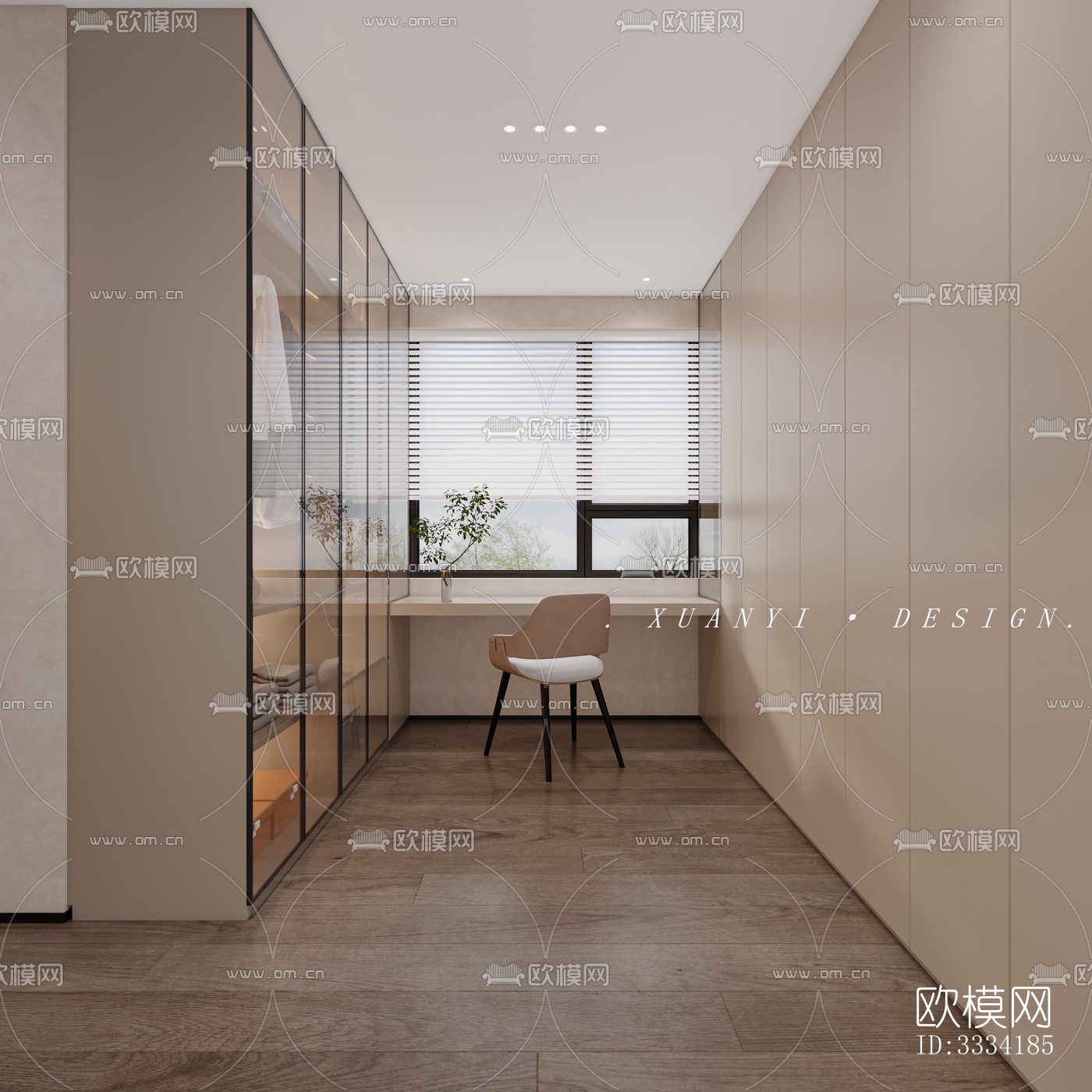 现代卧室效果图下载（渲染图5）