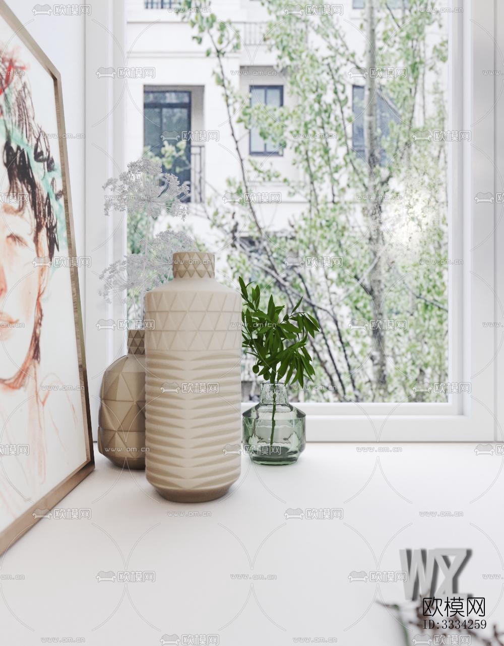 现代卧室效果图下载（渲染图10）