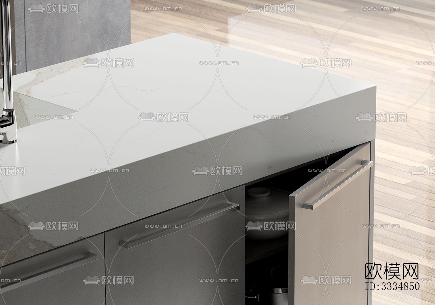 现代餐厅效果图下载（渲染图6）