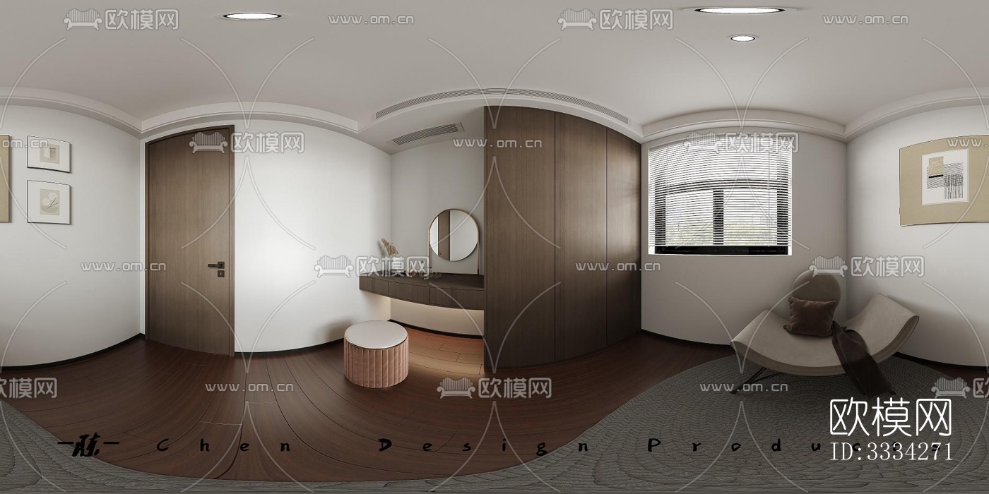 现代卧室效果图下载（渲染图2）