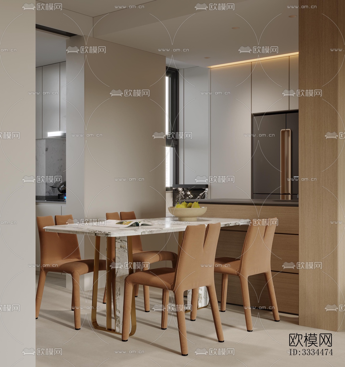 现代客厅效果图下载（渲染图3）