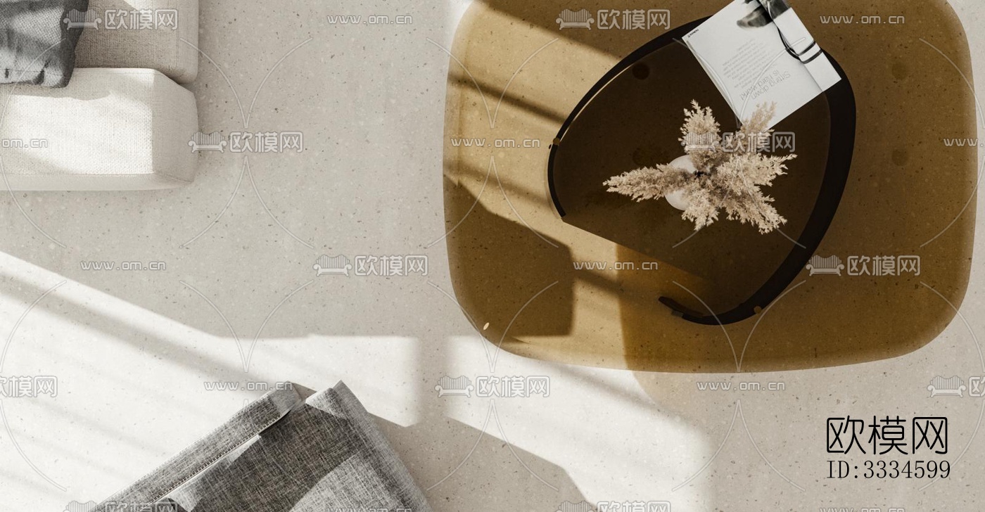 现代客厅效果图下载（渲染图3）