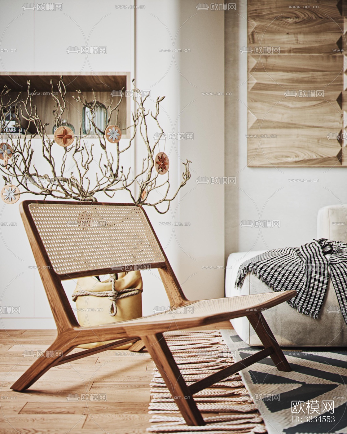 现代客厅效果图下载（渲染图3）