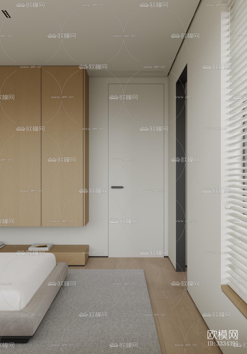 现代卧室效果图下载（渲染图10）