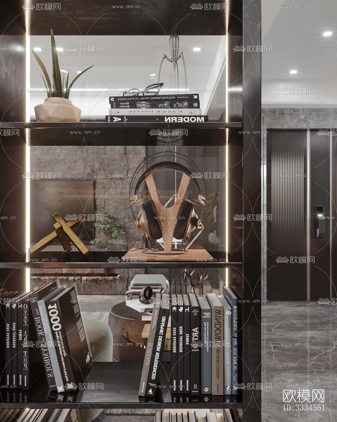 现代客厅效果图下载（渲染图9）