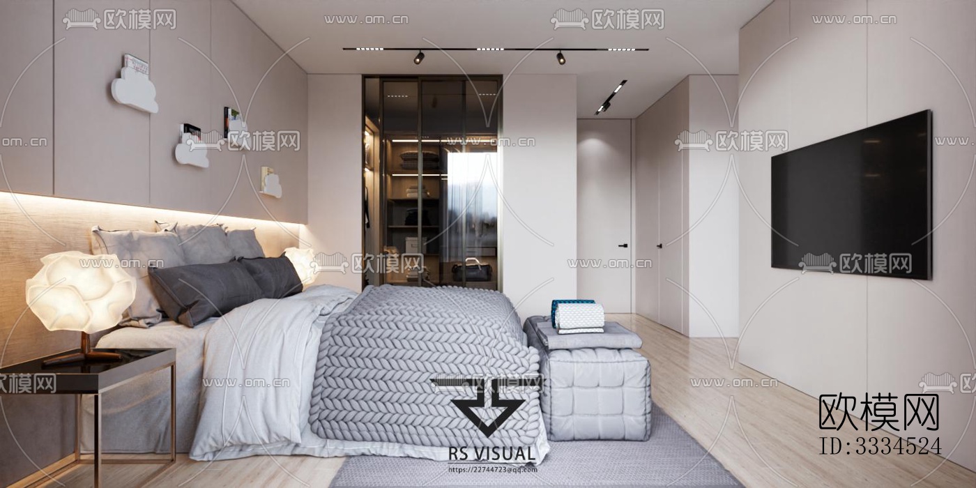 现代客厅效果图下载（渲染图9）