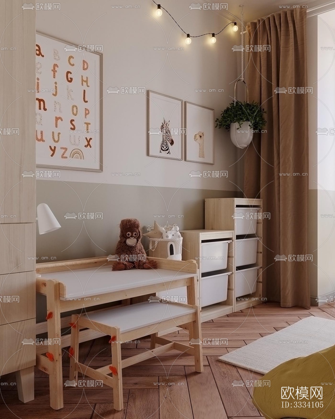 现代卧室效果图下载（渲染图10）