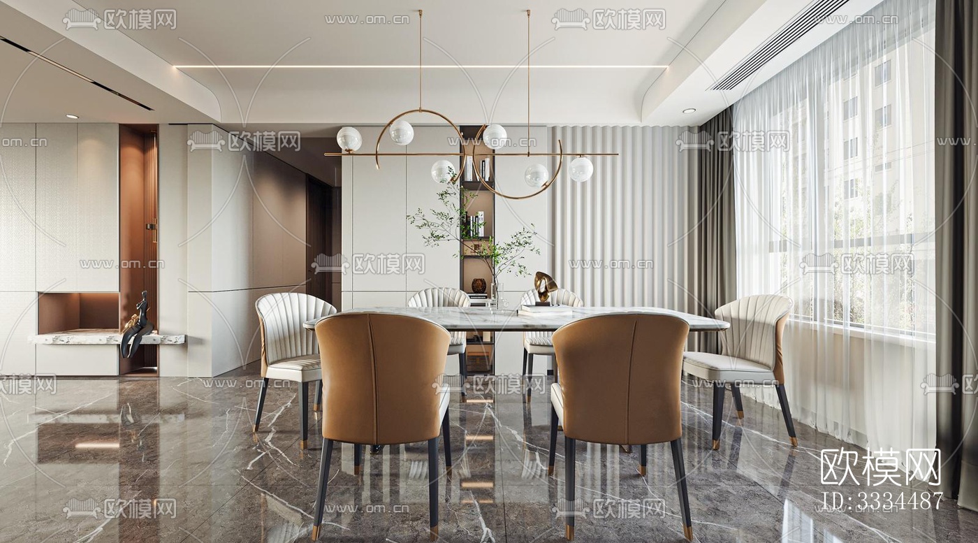 现代客厅效果图下载（渲染图6）