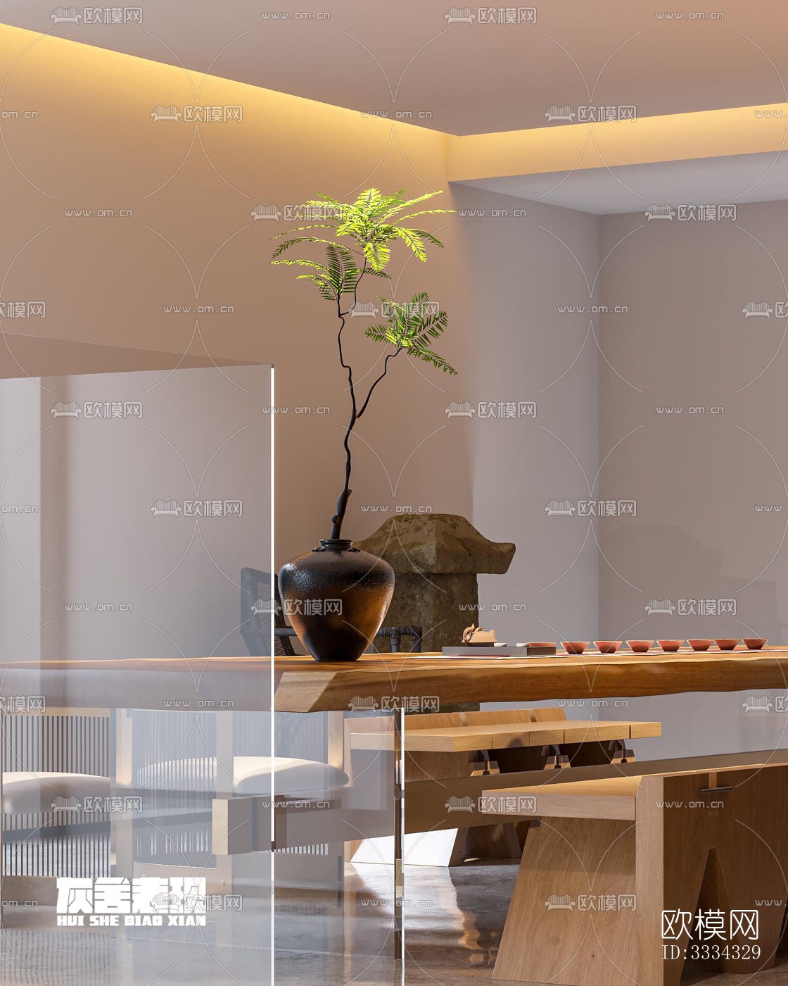 现代卧室效果图下载（渲染图2）