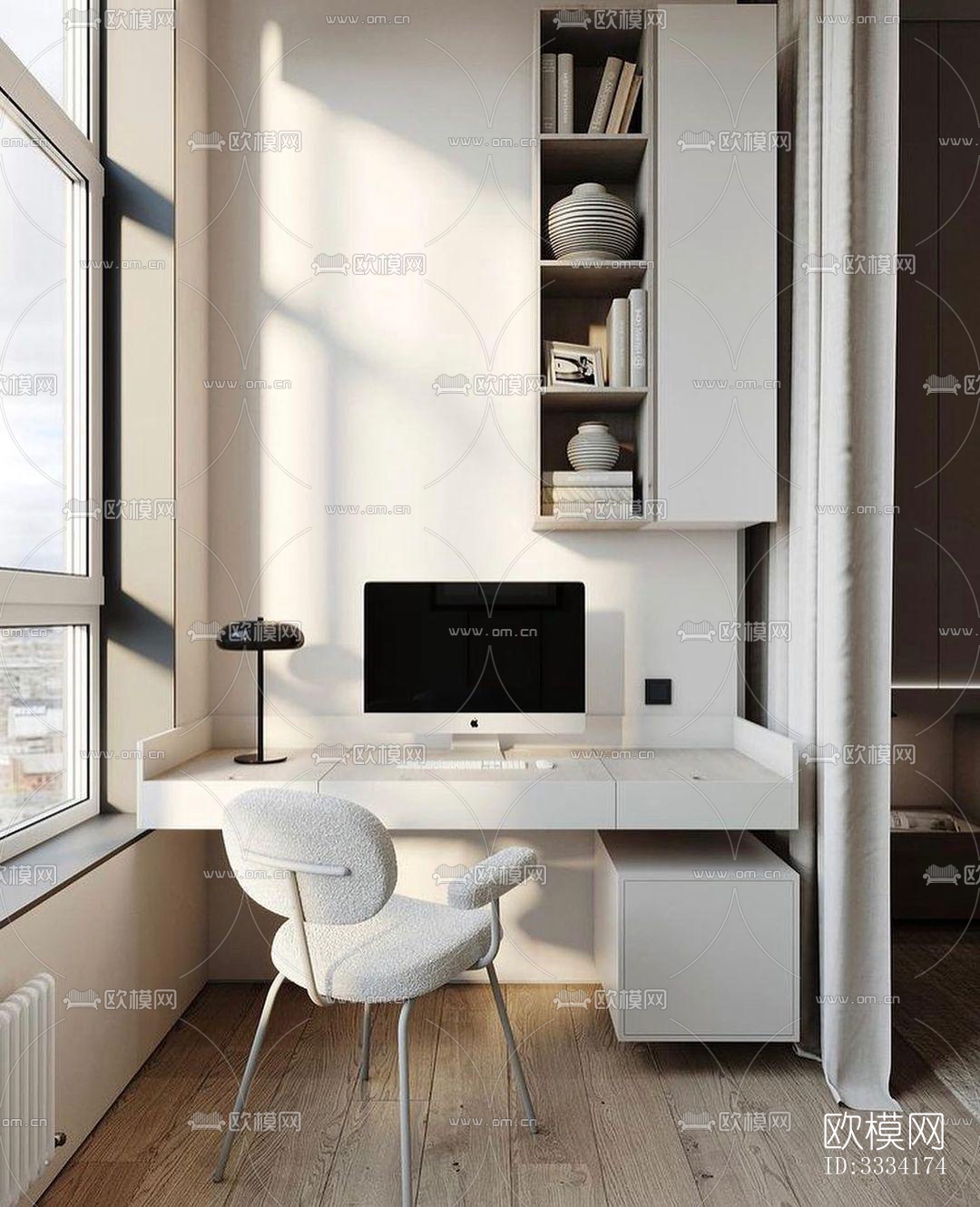 现代卧室效果图下载（渲染图6）