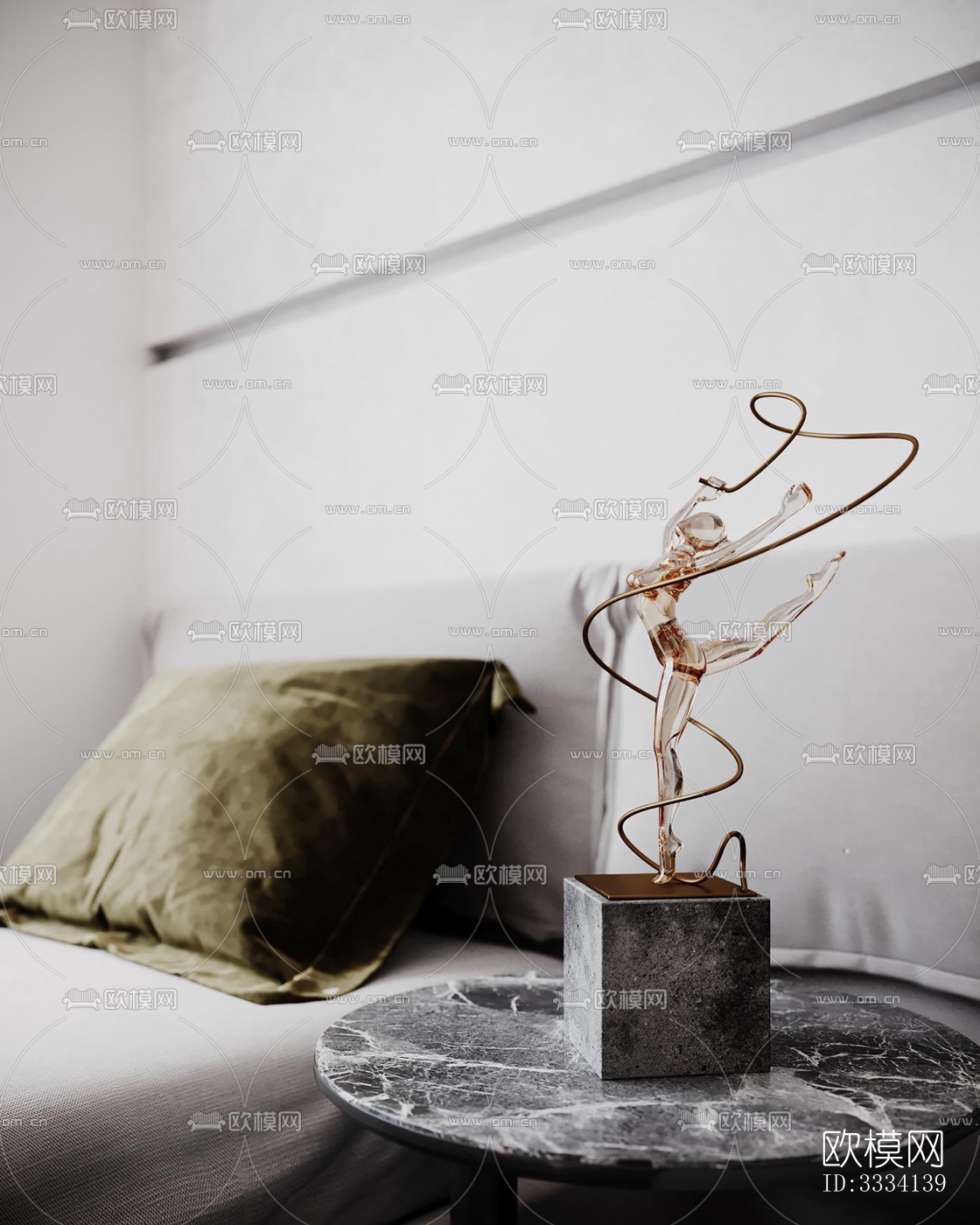 现代卧室效果图下载（渲染图5）