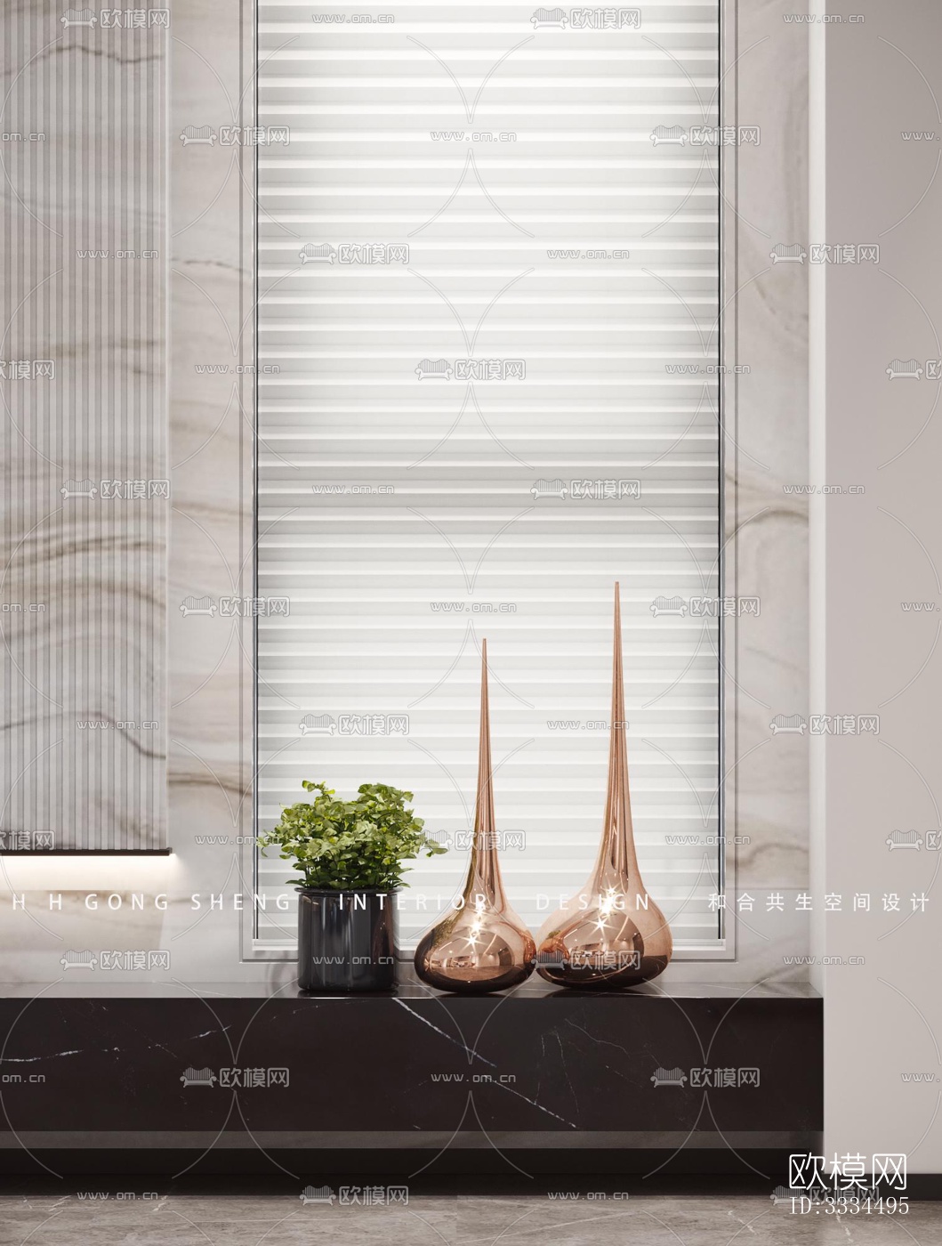 现代客厅效果图下载（渲染图6）