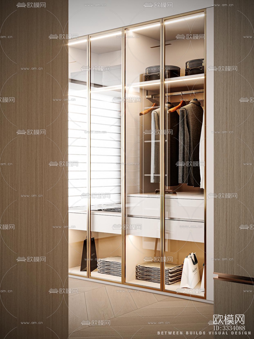 现代卧室效果图下载（渲染图2）