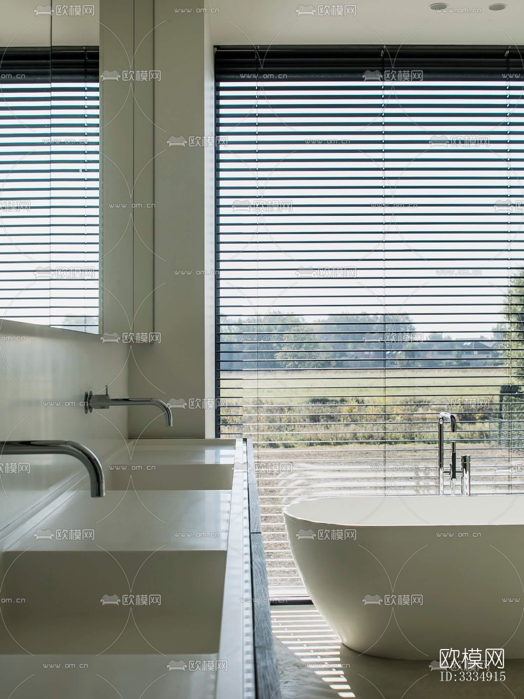 现代餐厅效果图下载（渲染图10）