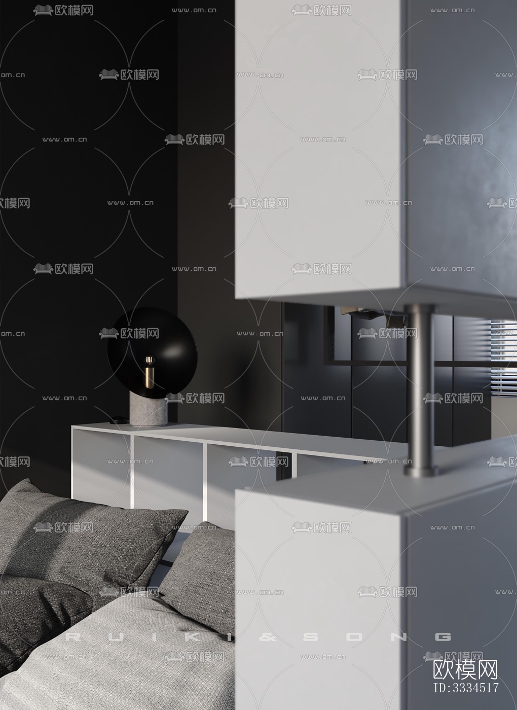 现代客厅效果图下载（渲染图10）