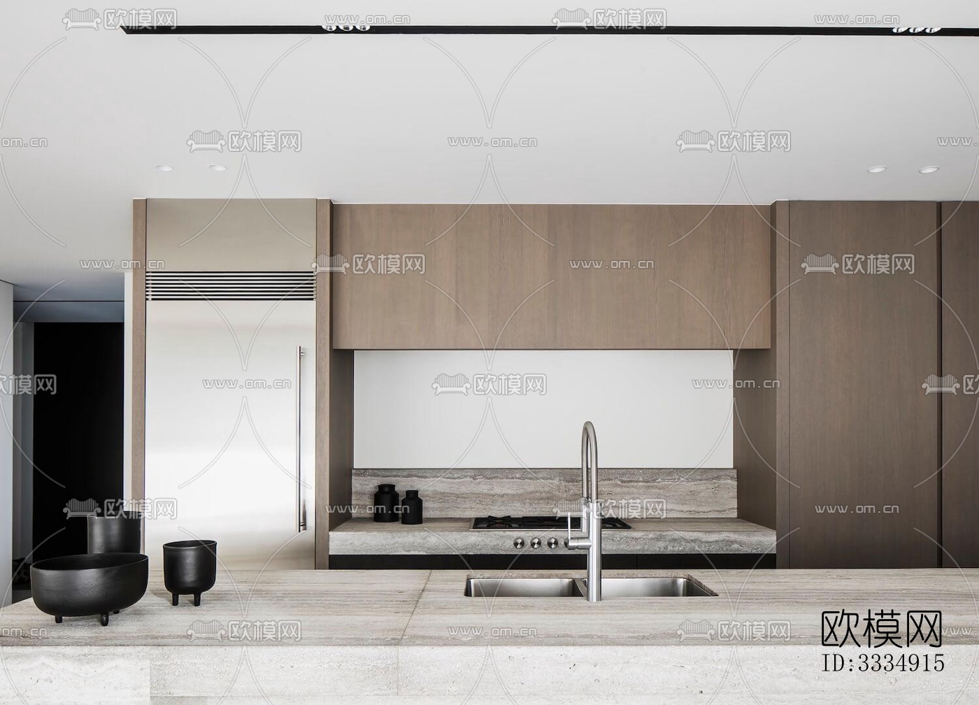 现代餐厅效果图下载（渲染图3）