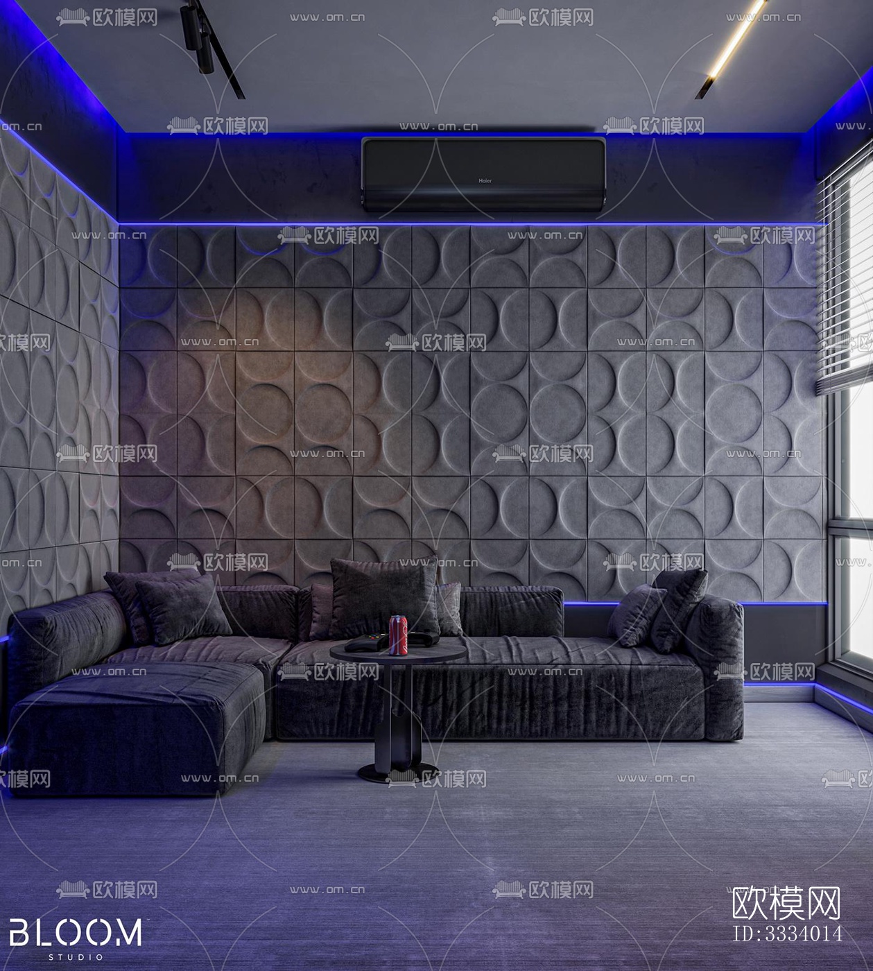 现代卧室效果图下载（渲染图2）