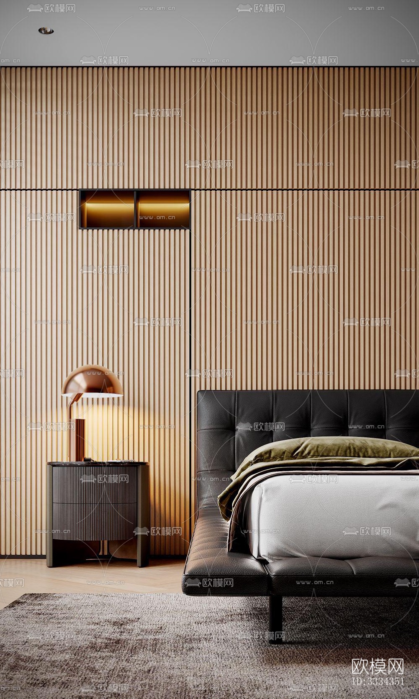 现代卧室效果图下载（渲染图6）