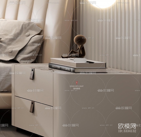现代卧室效果图下载(渲染图11)