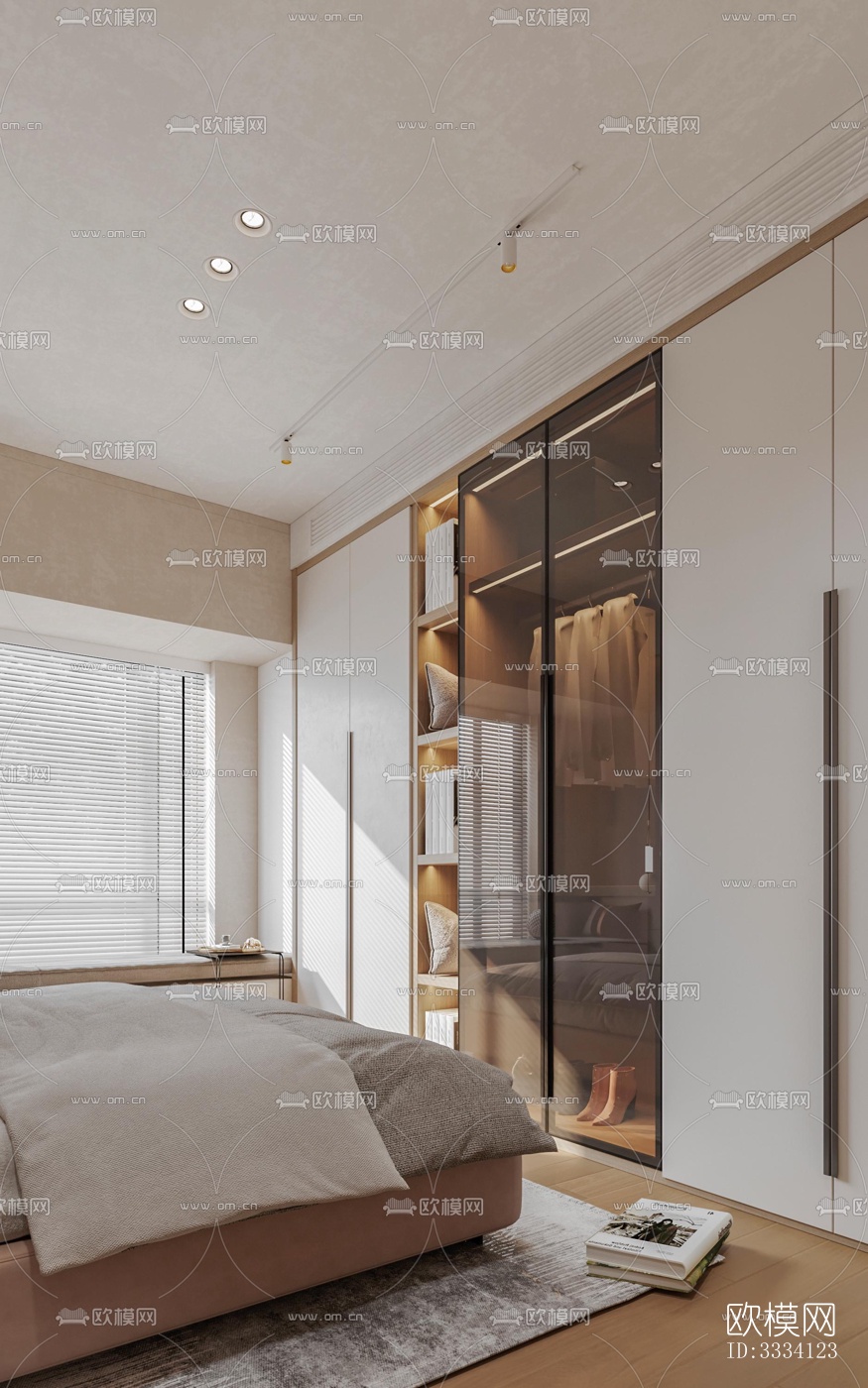 现代卧室效果图下载（渲染图5）
