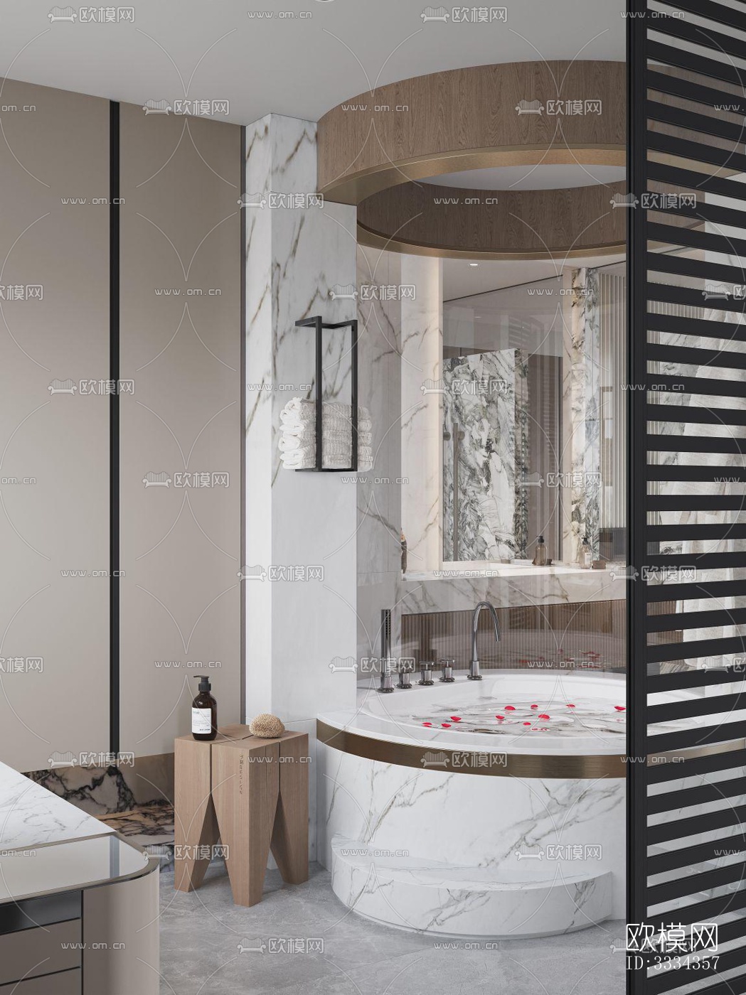 现代卧室效果图下载（渲染图11）