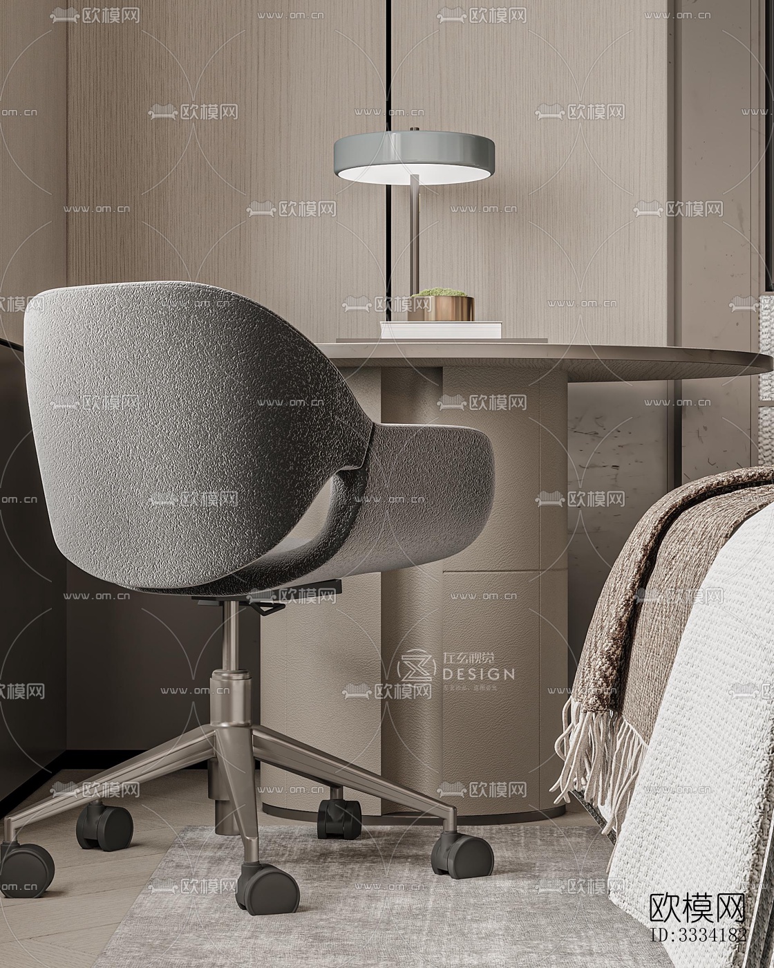 现代卧室效果图下载（渲染图4）