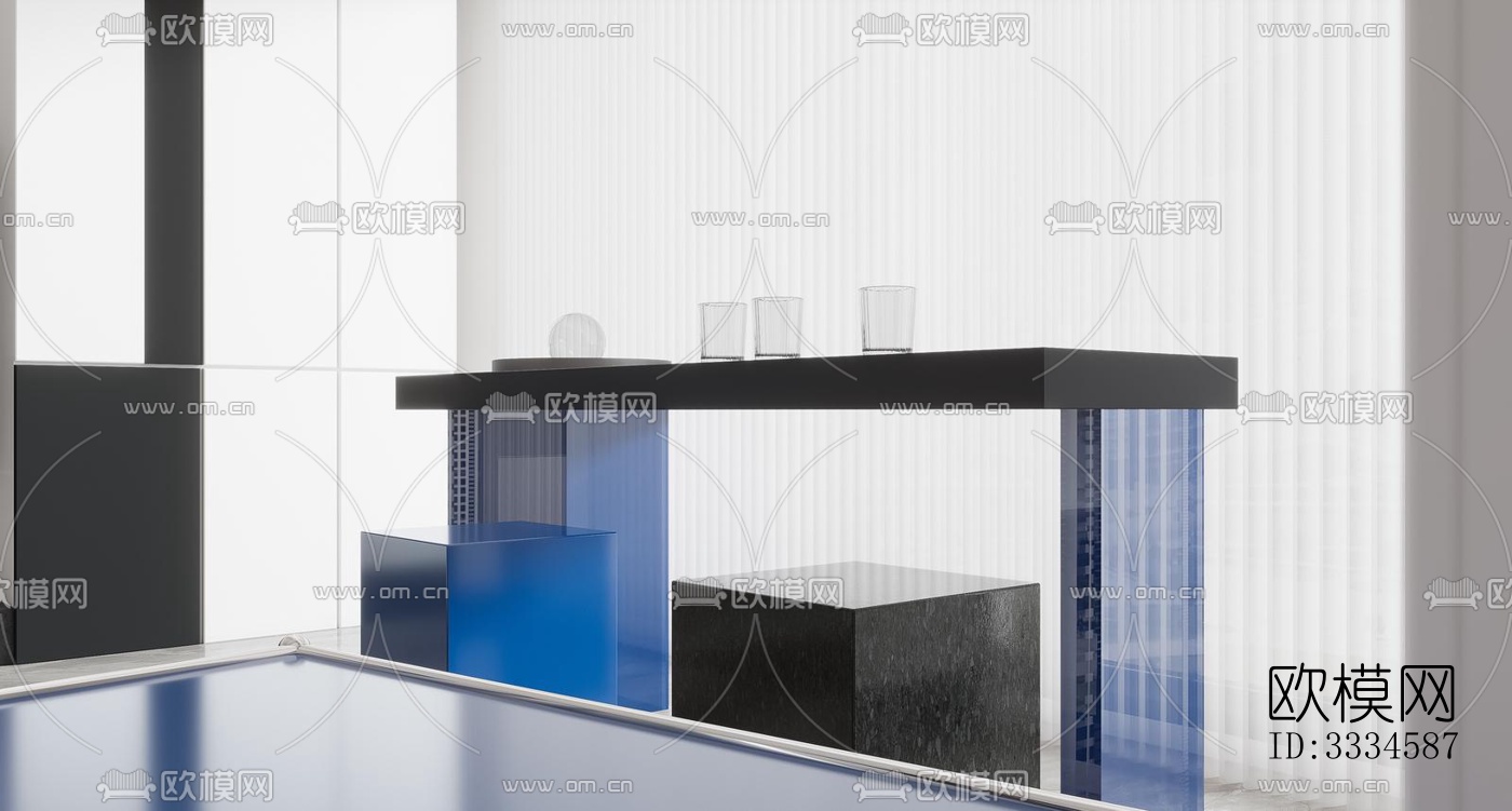 现代客厅效果图下载（渲染图2）
