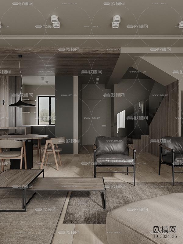 现代卧室效果图下载（渲染图1）