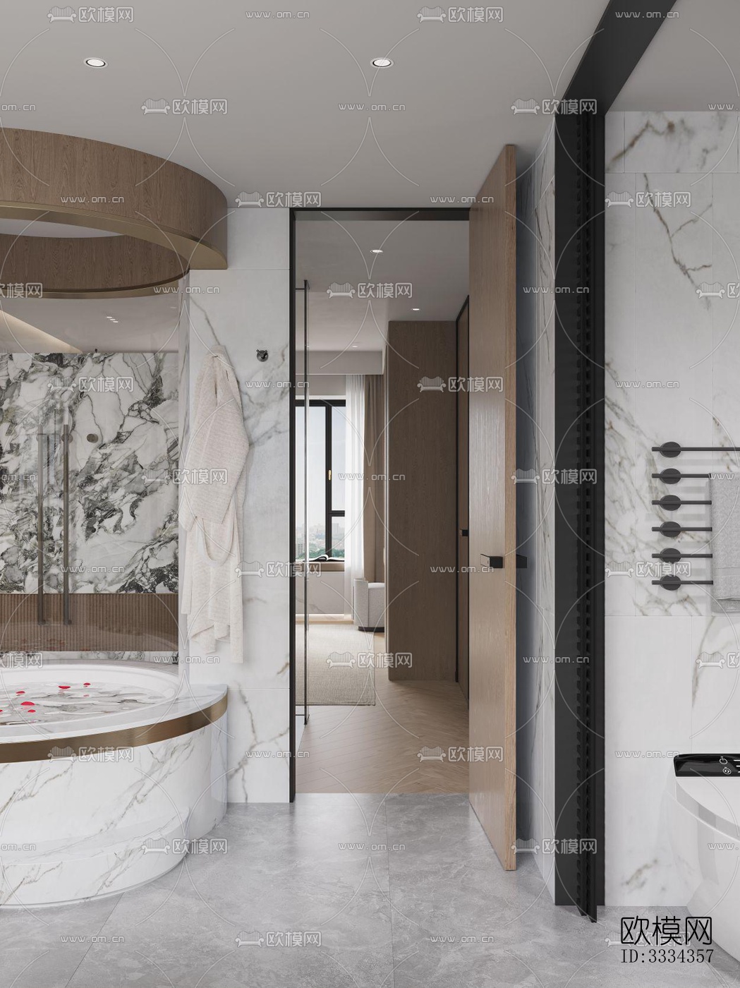 现代卧室效果图下载（渲染图10）