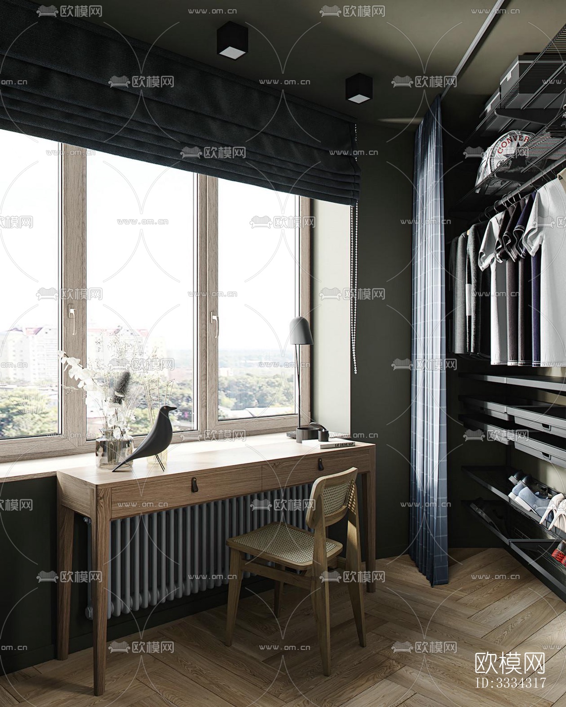 现代卧室效果图下载（渲染图3）