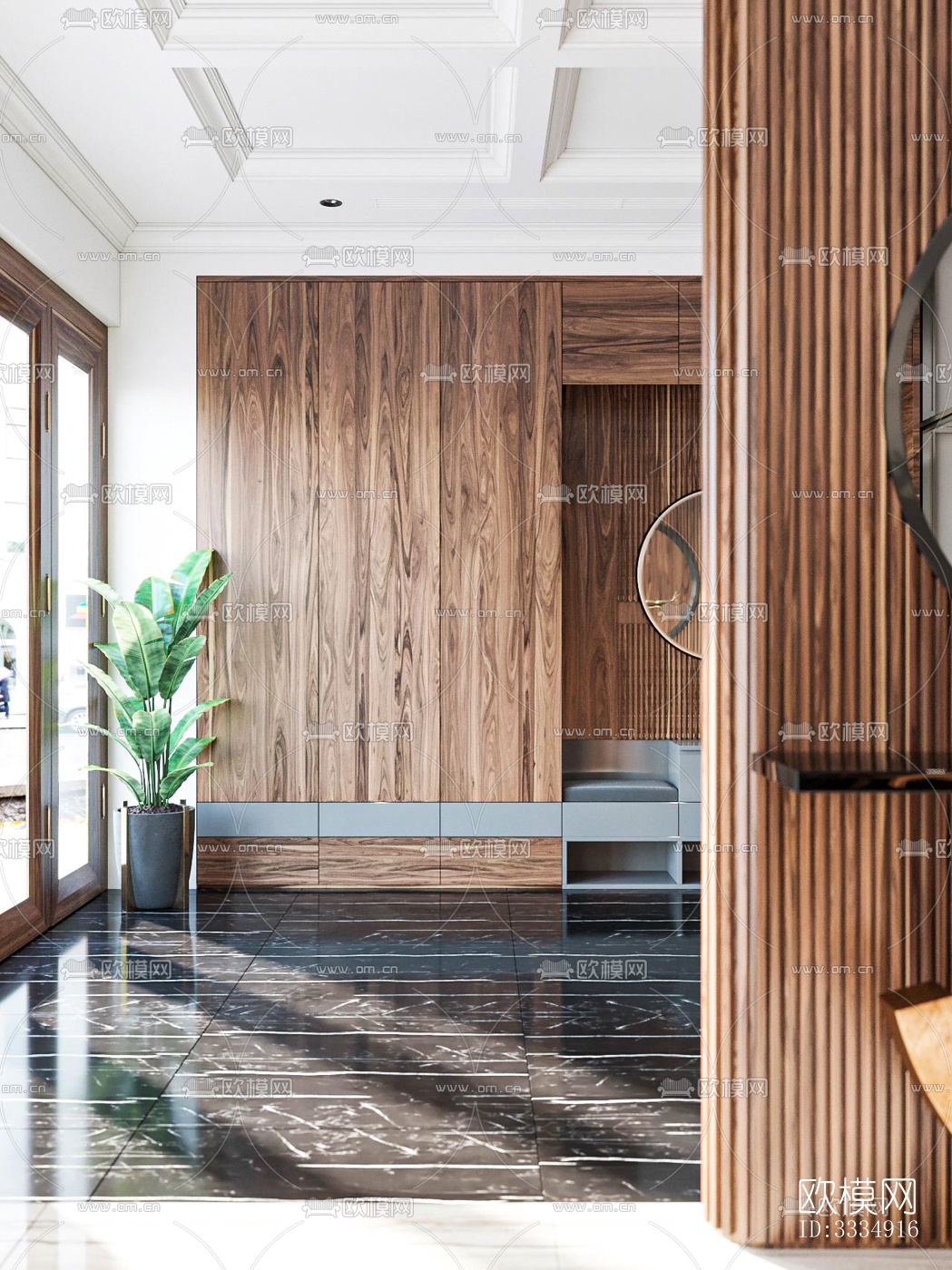 现代餐厅效果图下载（渲染图13）