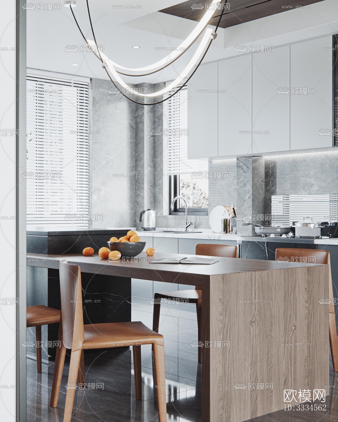 现代客厅效果图下载（渲染图6）