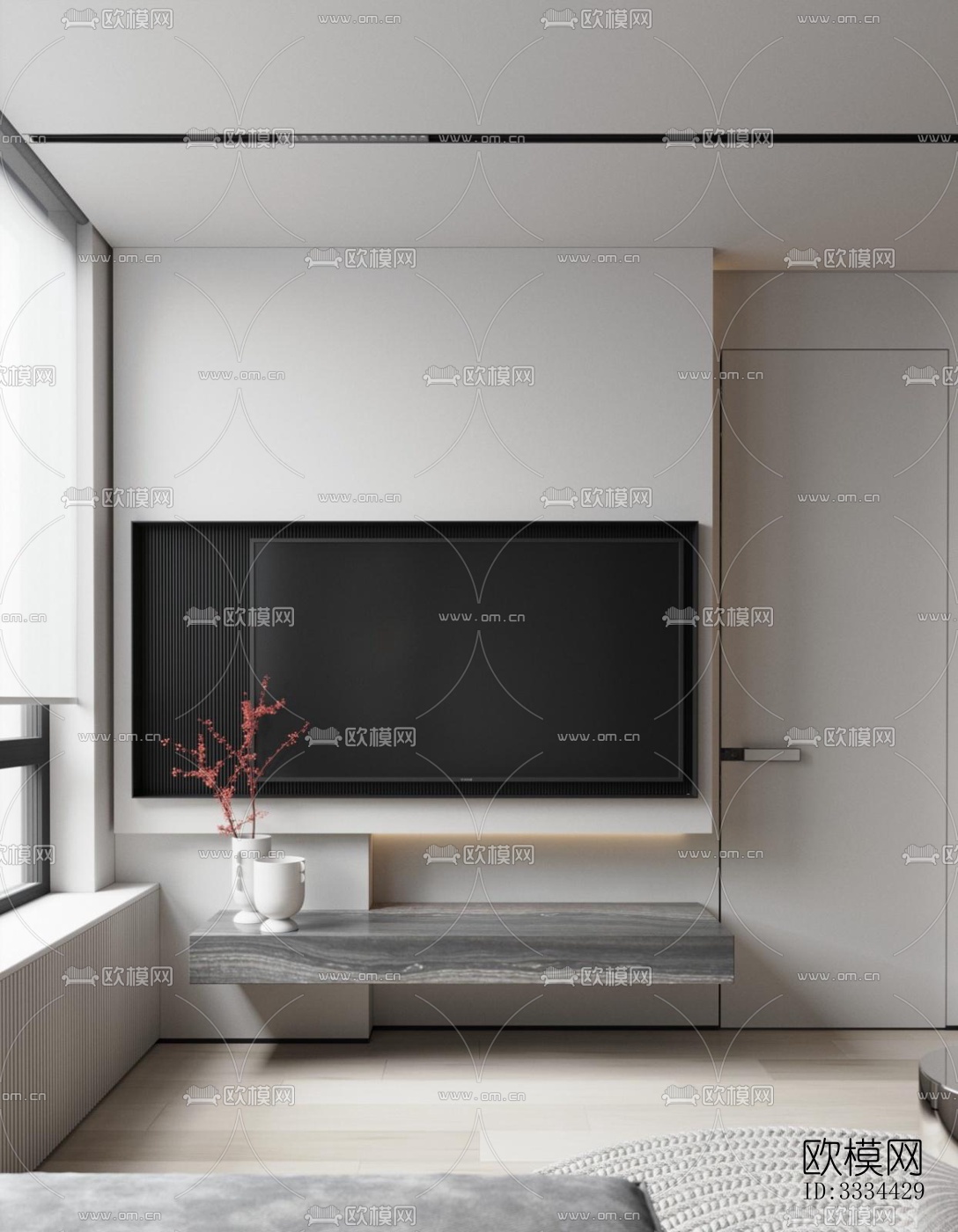 现代卧室效果图下载（渲染图5）