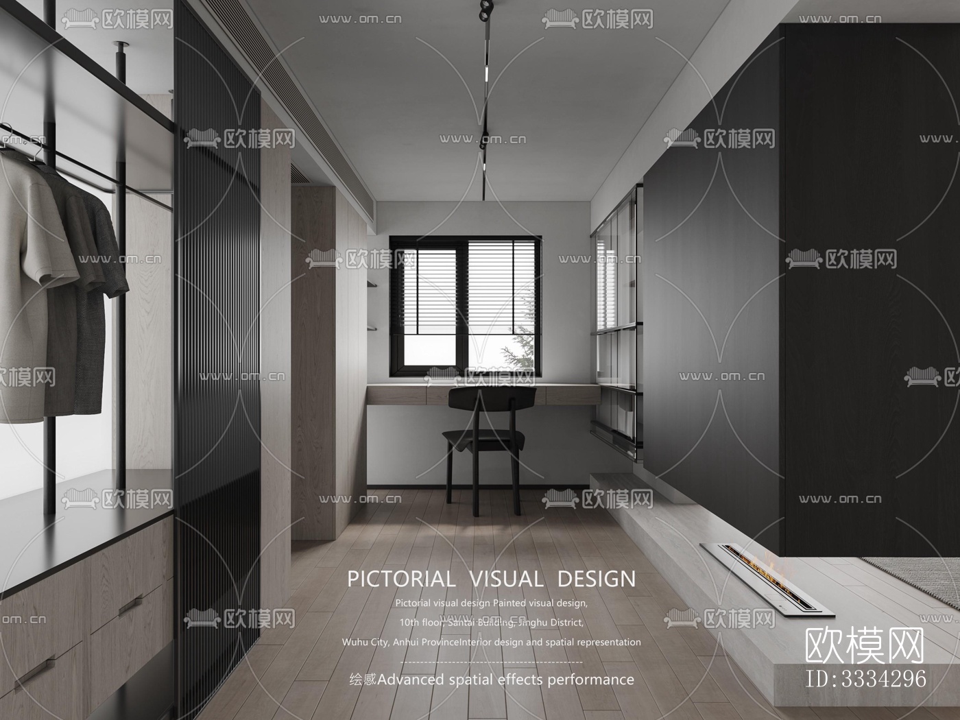 现代卧室效果图下载（渲染图4）