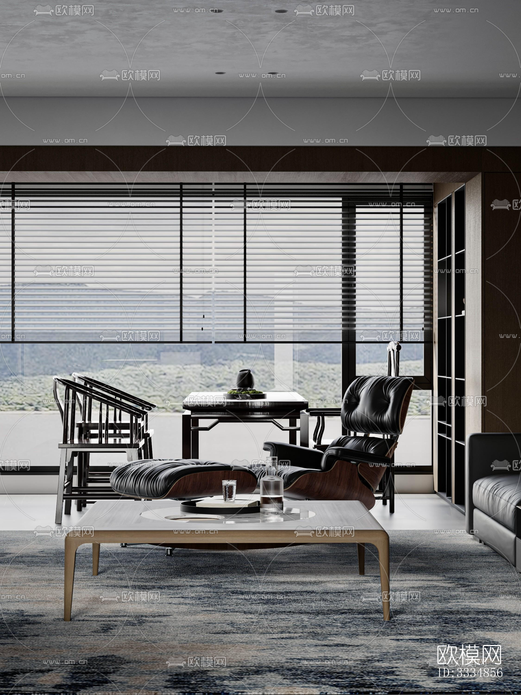 现代餐厅效果图下载（渲染图4）