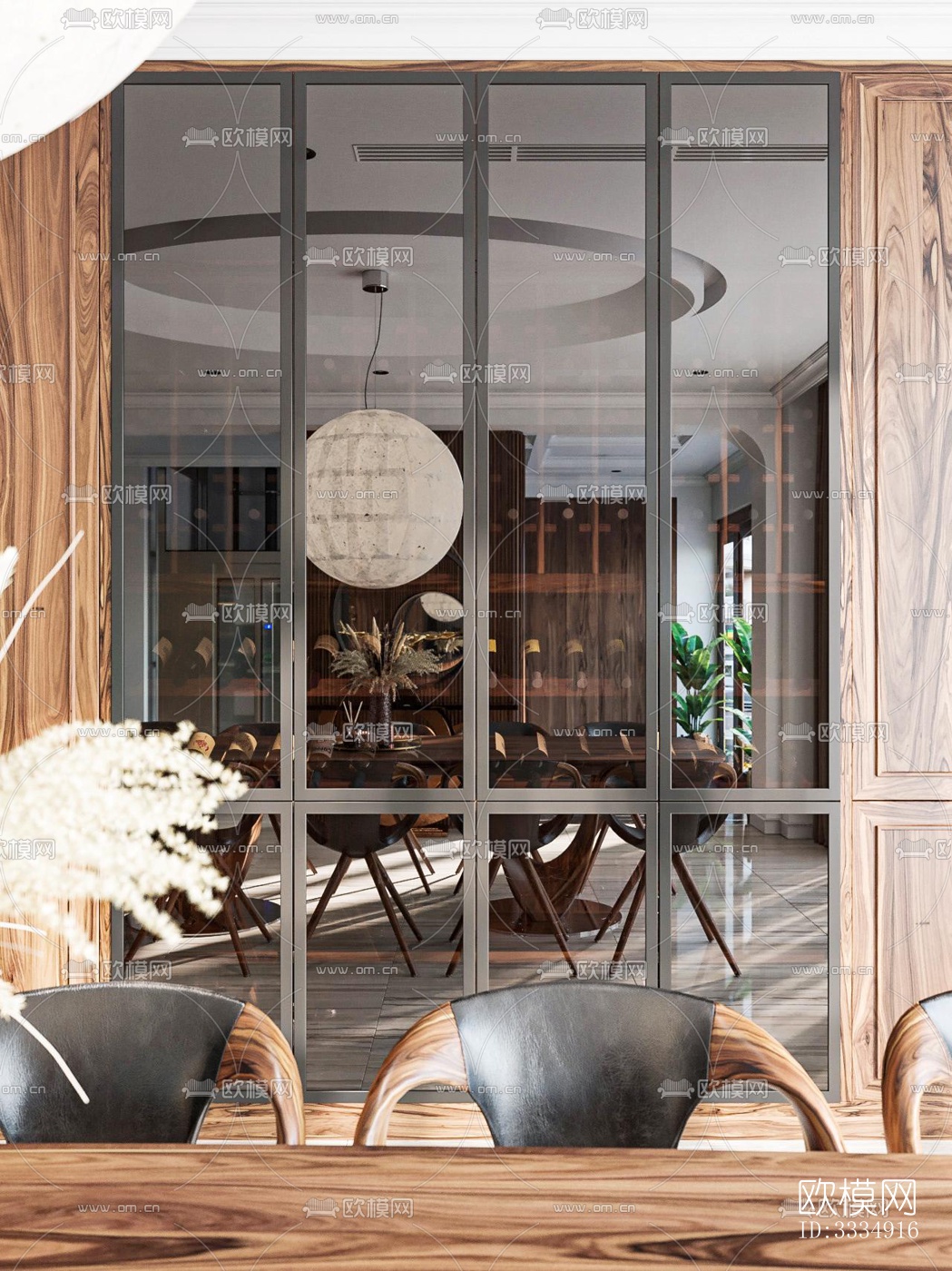 现代餐厅效果图下载（渲染图12）