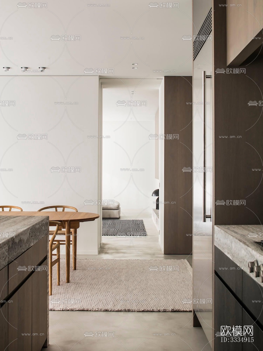 现代餐厅效果图下载（渲染图5）