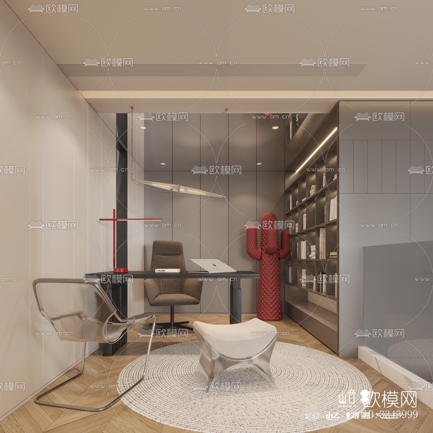 现代别墅效果图下载（渲染图4）