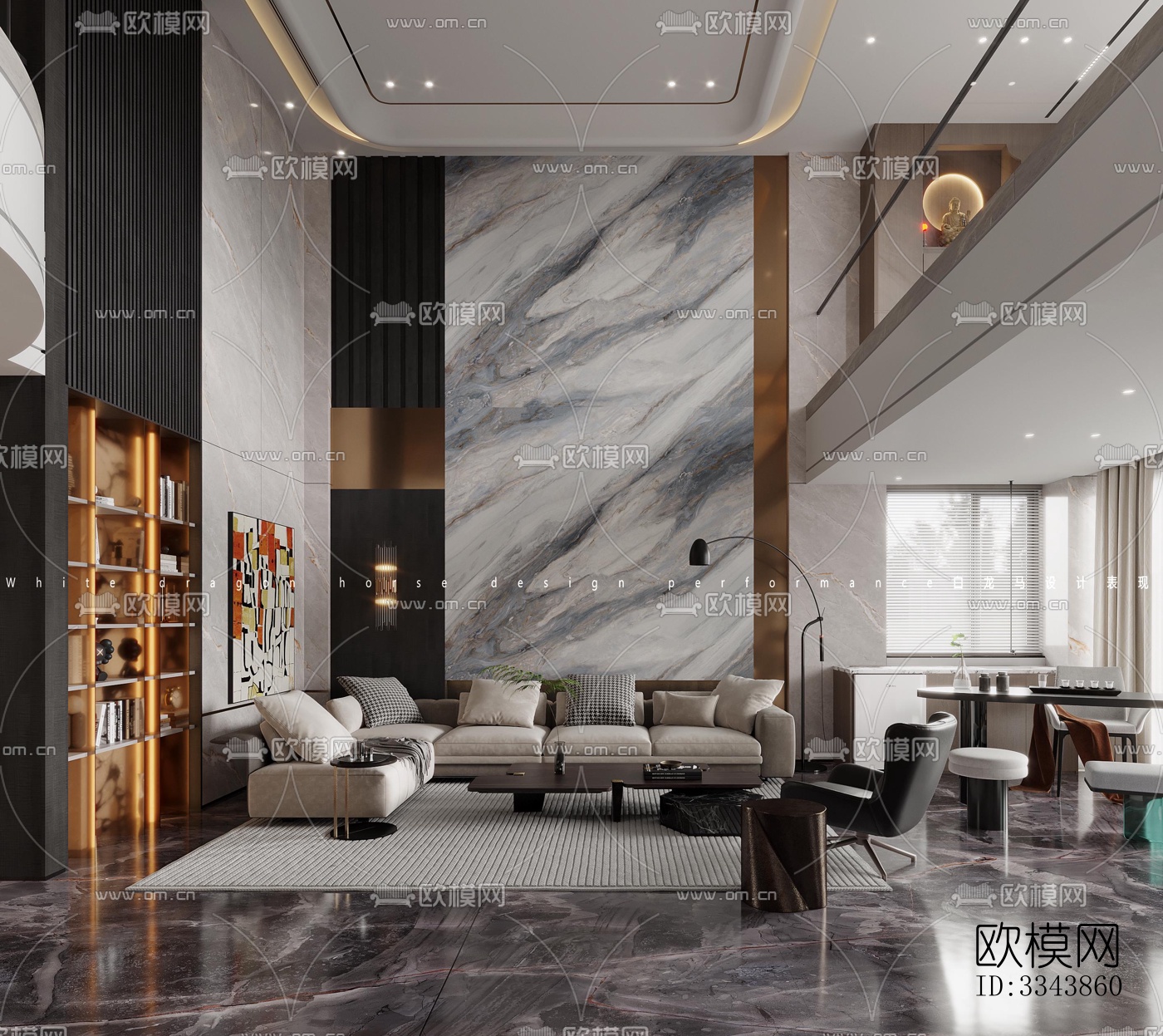 现代别墅效果图下载（渲染图2）